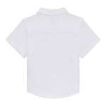 Boss Camicia Mezza Manica Tinta Unita per Neonato J52092X BIANCO BOSS 