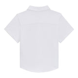 Boss Camicia Mezza Manica Tinta Unita per Neonato J52092X BIANCO BOSS 
