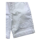 Iceberg Bermuda-Shorts, einfarbig, mit verstellbarer Taille, weiß, für Neugeborene