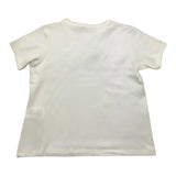 Vicolo Schlichtes T-Shirt mit weißen Applikationen für Mädchen