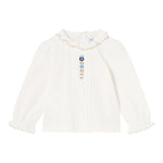 MAYORAL shirt tinta unita con colletto e ricami Panna per Neonata 2194 PANNA MAYORAL 