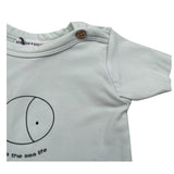 Bamboom+Babies T-Shirt Girocollo Tinta Unita con Logo per Neonato 824 VERDE ACQUA BAMBOOM+BABIES 