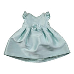 Amaya Abito Mezza Manica Tinta Unita con Fiocco per Neonata 554126 VERDE ACQUA AMAYA 