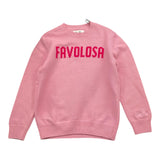 SAINT BARTH maglia girocollo tinta unita con stampa Rosa per Bambina FAVOLOSA ROSA SAINT BARTH 