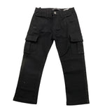 DANIELE ALESSANDRINI jeans tinta unita con girovita regolabile Nero per Neonato 1291P00023 NERO DANIELE ALESSANDRINI 