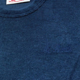 Saint Barth T-Shirt Girocollo Tinta Unita con Stampa per Bambino 00145L BLU SAINT BARTH 