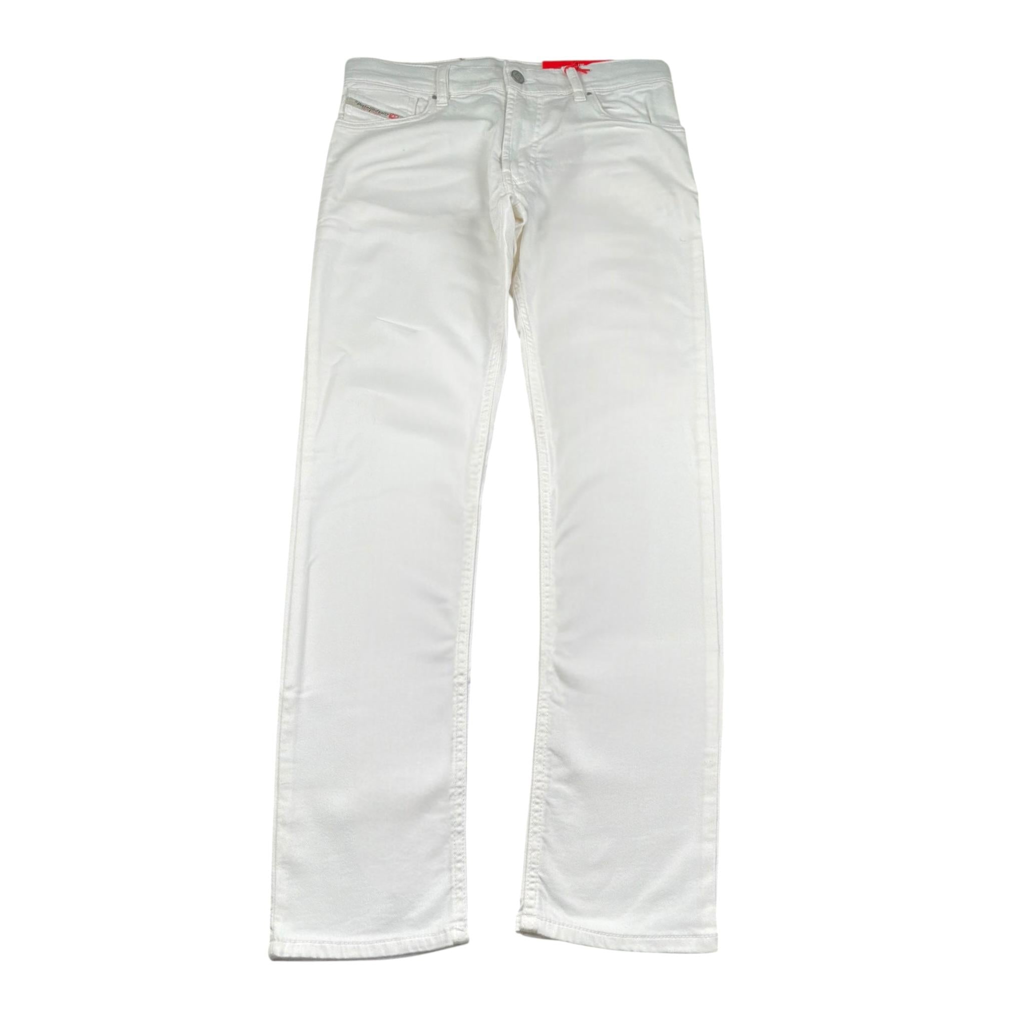 Diesel Jeans Tinta Unita con Girovita Regolabile per Bambino J00990 BIANCO DIESEL 