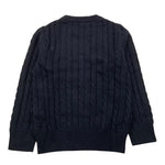 SUN68 maglia girocollo tinta unita con ricamo logo Blu per Bambino K44355XX BLU SUN68 