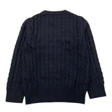 SUN68 maglia girocollo tinta unita con ricamo logo Blu per Bambino K44355XX BLU SUN68 