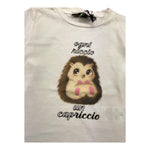 DIXIE shirt girocollo tinta unita con stampa Bianco per Bambina ML26030G67 BIANCO DIXIE 