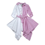 Gaelle Abito Bicolore con Fantasia A Righe per Bambina 2745V00005 BAINCO/ROSA GAELLE 