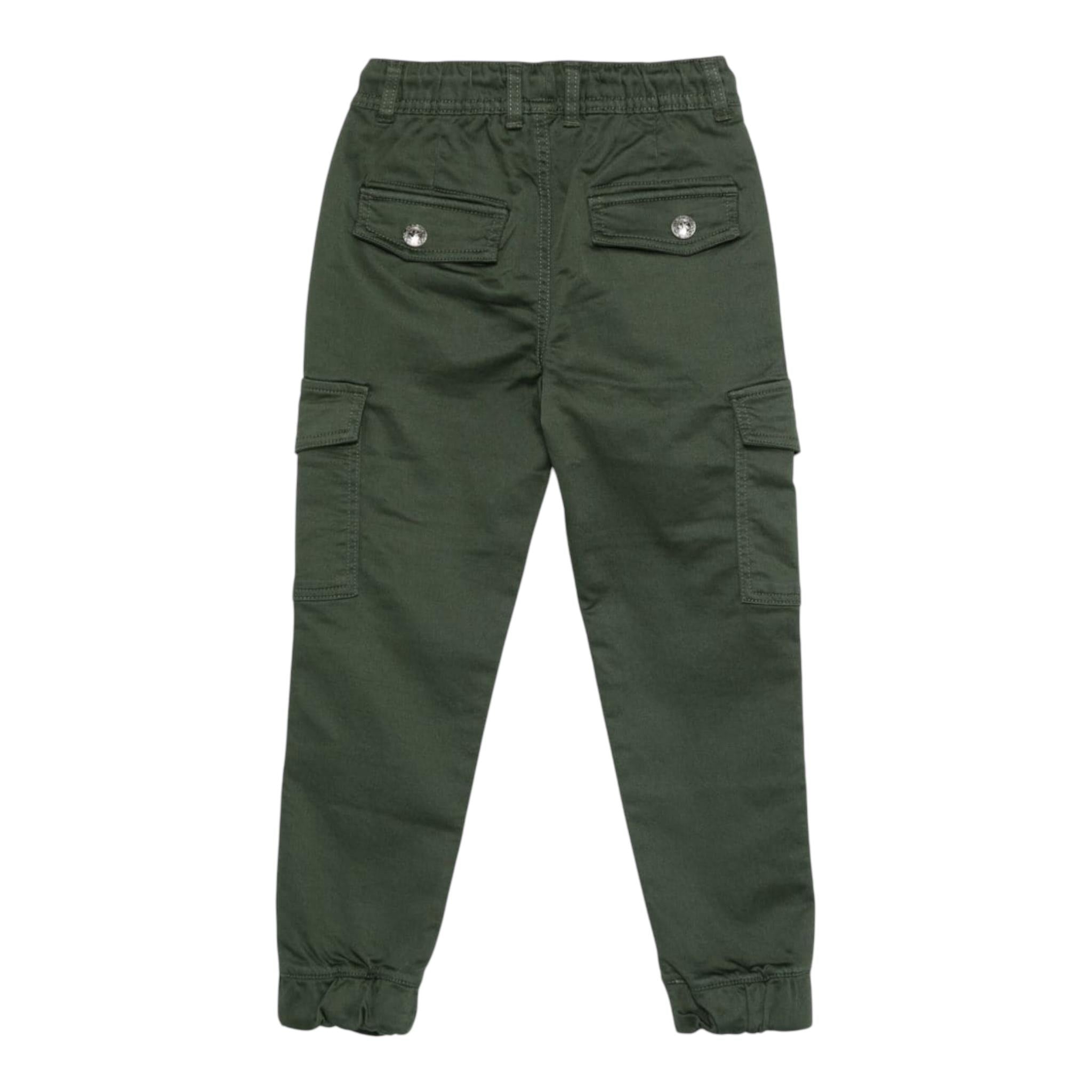 JOHN RICHMOND pantalone tinta unita con elastico in vita Verde per Bambino RBA24128PA VERDE JOHN RICHMOND 