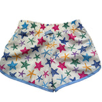 Saint Barth Short Tinta Unita con Stampa Stelle Marine per Bambina FRANCIE PANNA SAINT BARTH 