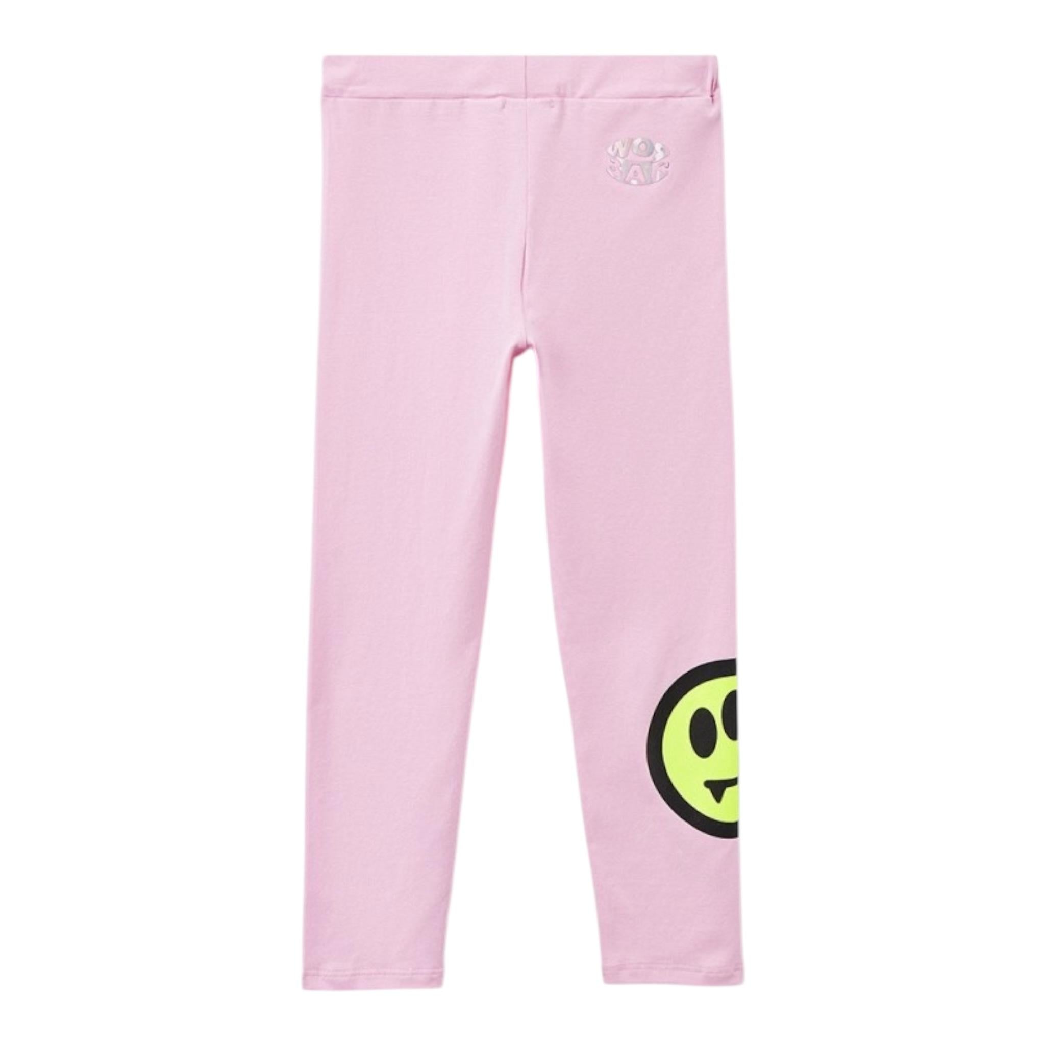 Barrow Kids Leggins Tinta Unita con Logo per Bambina 033040 ROSA BARROW KIDS 