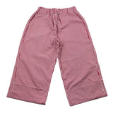Little Ludo Einfarbige Karohose mit elastischem Bund Rot für Mädchen