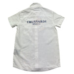 Trussardi Camicia Mezza Manica Tinta Unita con Taschino per Bambino TBP26007CA BIANCO TRUSSARDI 