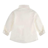 Guess Camicia Tinta Unita con Logo per Neonato N3YH04WE5W0 BIANCO GUESS 