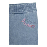 Guess Short In Denim Tinta Unita con Elastico In Vita per Neonata K5GD04D5160 AZZURRO GUESS 