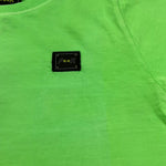 F**K T-Shirt Girocollo Tinta Unita con Logo per Bambino FJ2450038FG VERDE FLUO F**K 