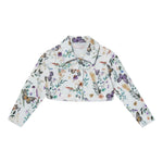 Liu Jo Giubbino Tinta Unita Stampa Fantasia Floreale per Bambina KA5059XX BIANCO LIU JO 