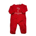 NANAN tutina tinta unita con stampa Rosso per Neonata I2306103RS ROSSO NANAN 