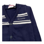 CESARE PACIOTTI cardigan tinta unita con logo Blu per Bambino MGP5361B BLU CESARE PACIOTTI 