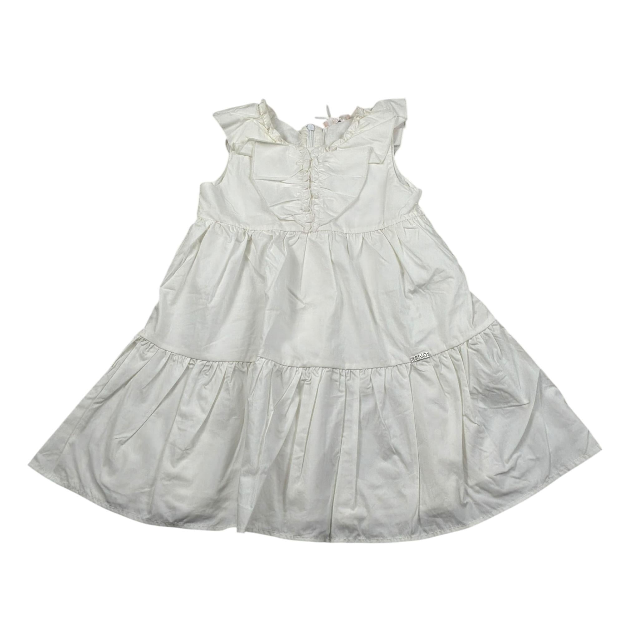 Liu Jo Abito Giromanica tinta unita Panna per Bambina KA3130 PANNA LIU JO 