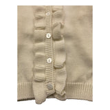 LITTLE BEAR cardigan tinta unita con rouches Panna per Neonata 5142 PANNA LITTLE BEAR 