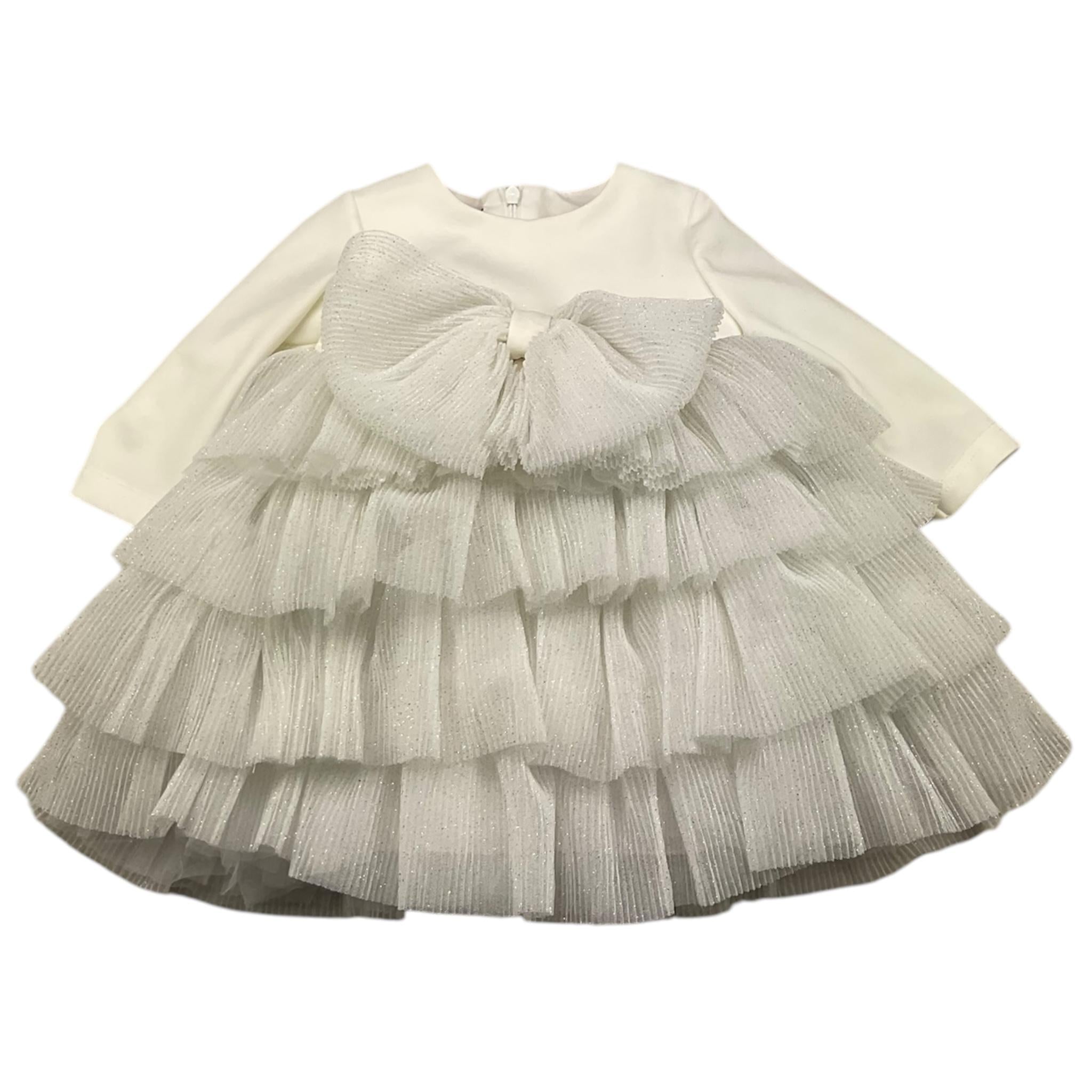 LE BEBE' abito manica lunga tinta unita Panna per Neonata LBG6172 PANNA LE BEBE' 