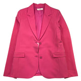 Vicolo Einreihige Fuchsia Einfarbige Jacke für Mädchen