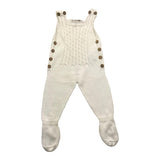 Wedoble – Einfarbiger Baby-Strampler in Creme