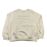 TRUSSARDI felpa chiusa girocollo tinta unita cn logo Panna per Bambina TGA25021FE PANNA TRUSSARDI 