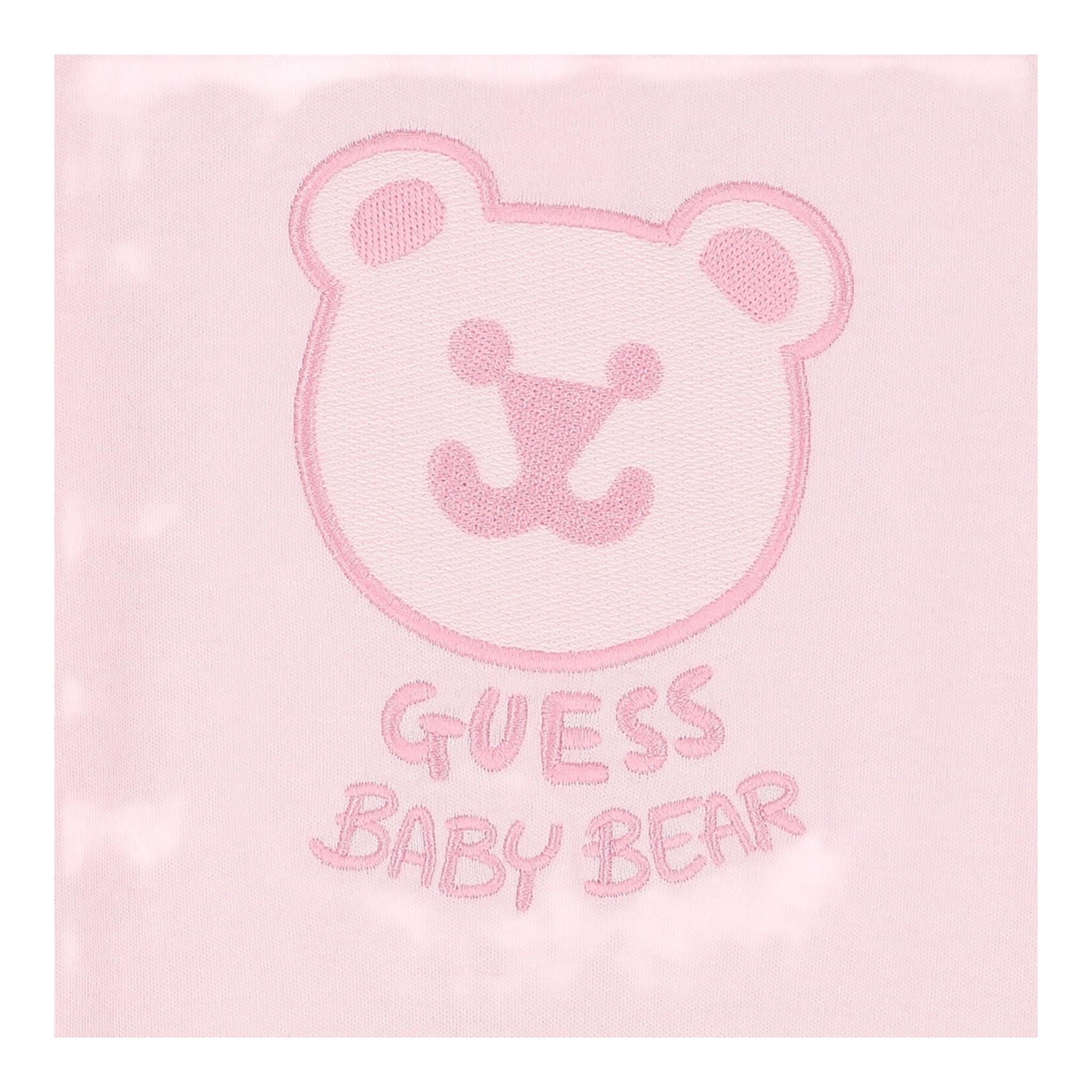 Guess Tutina Tinta Unita con Stampa per Neonata H2YW00KA6W3 ROSA GUESS 