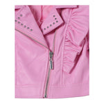 Twinset Chiodo In Ecopelle Tinta Unita per Bambina 241GJ2141 ROSA TWINSET 