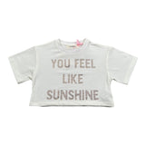 Vicolo T-Shirt Girocollo Tinta Unita con Brillantini per Neonata 3146MY00116 PANNA VICOLO 