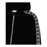 Chiara Ferragni Logo Plain Zip Hoodie Schwarz für Mädchen