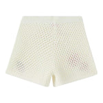 Saint Barth Short Tinta Unita Trafrato per Bambino YVT0002 PANNA SAINT BARTH 