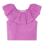 Mayoral Top Tinta Unita con Scollo A Barca per Bambina 3012 VIOLA MAYORAL 