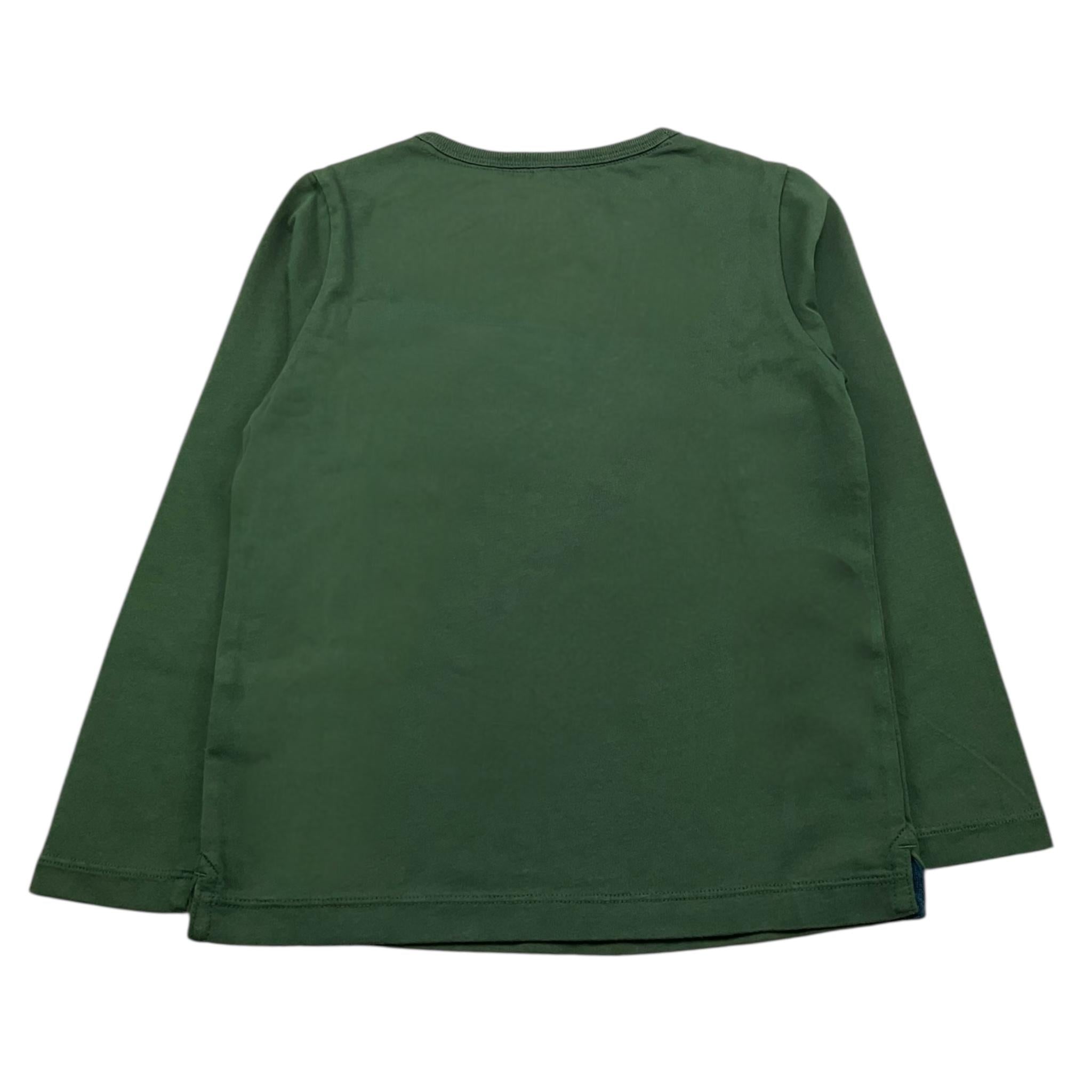 SUN68 shirt girocollo tinta unita cn taschino in contrasto Verde per Bambino T44306 VERDE SUN68 