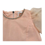 Miss Grant Camicia Mezza Manica Tinta Unita per Neonata MG1334 PESCA MISS GRANT 