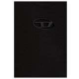 Diesel T-Shirt Girocollo tinta unita con Logo Nero per Bambina J01830XXXX NERO DIESEL 