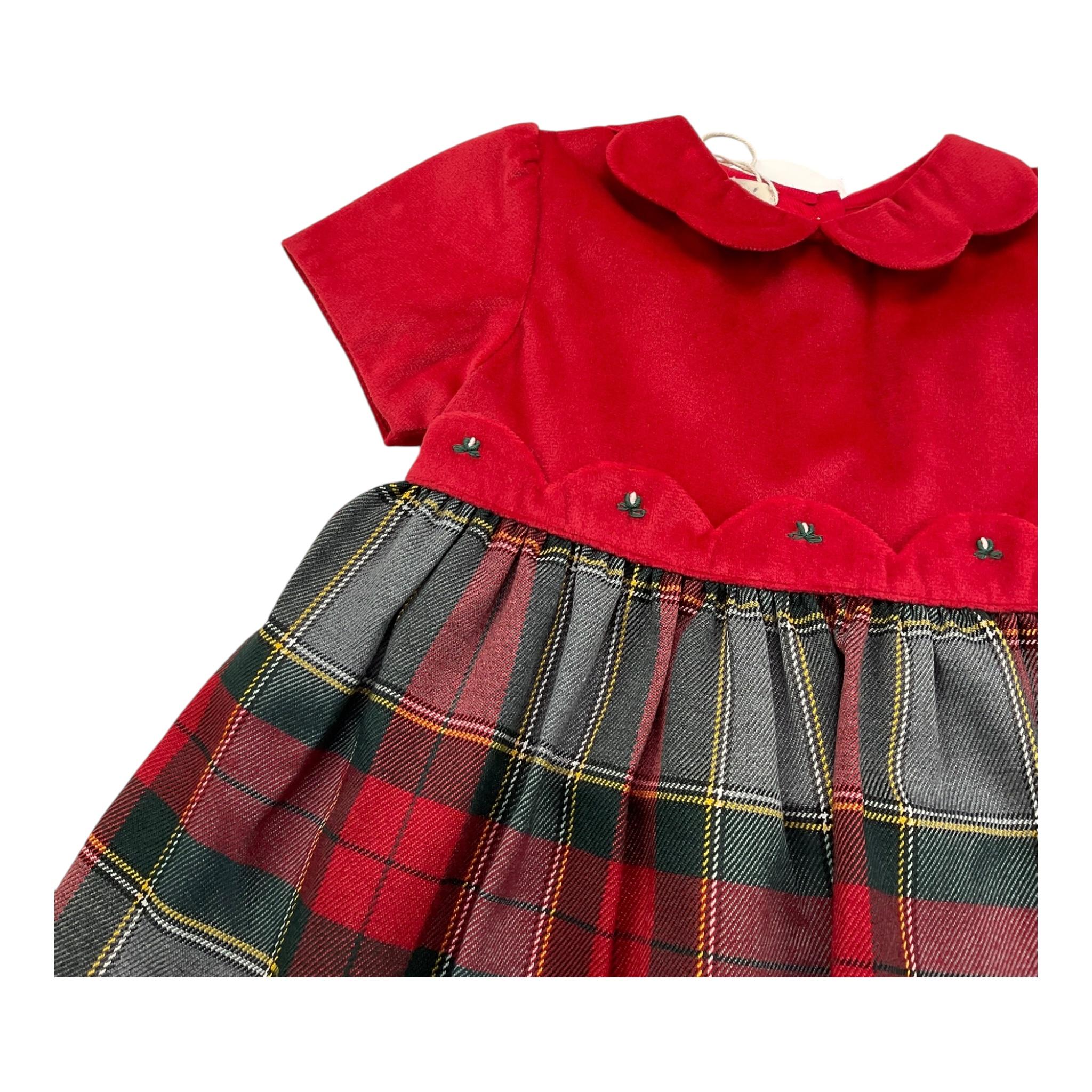 MALVI & CO abito mezza manica stampa fantasia Rosso per Neonata FCCI102VERR ROSSO MALVI & CO 