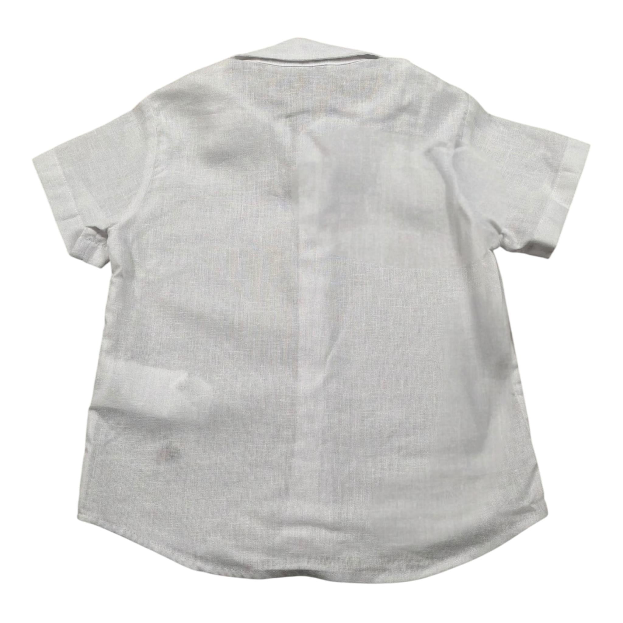 Manuel Ritz Camicia Mezza Manica tinta unita Bianco per Neonato MR2582 BIANCO MANUEL RITZ 