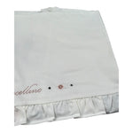 Barcellino Coperta Tinta Unita Stampa Fantasia per Neonata 106314 BIANCO BARCELLINO 