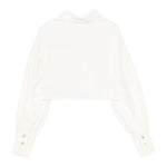 Elisabetta Franchi Camicia Manica Lunga Tinta Unita con Ricami per Bambina EFCA263 PANNA ELISABETTA FRANCHI 