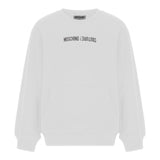 MOSCHINO felpa tinta unita girocollo con stampa Bianco per Bambino HUF08M BIANCO MOSCHINO 