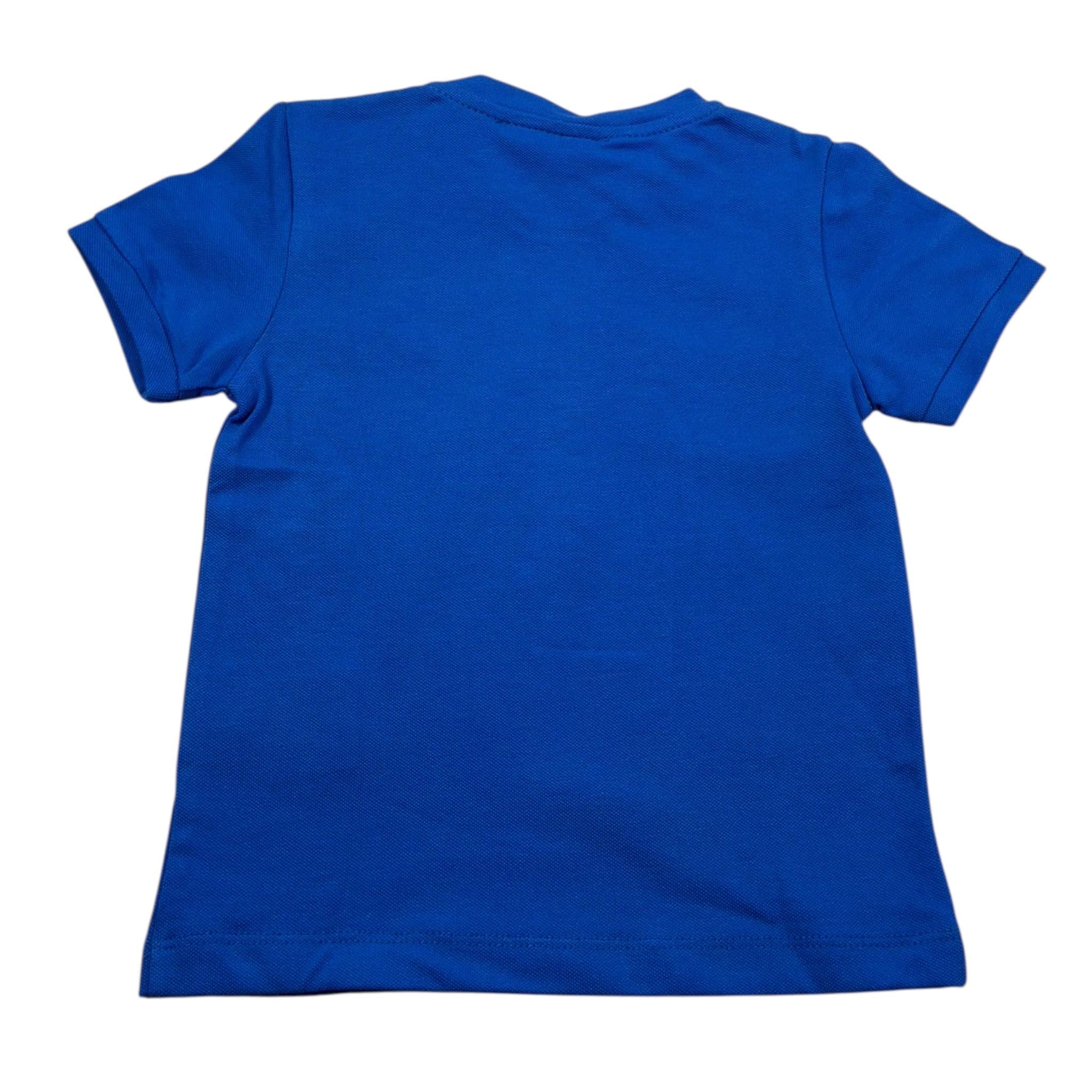Manuel Ritz T-Shirt Girocollo Tinta Unita con Logo per Neonato MR2675 BLU MANUEL RITZ 