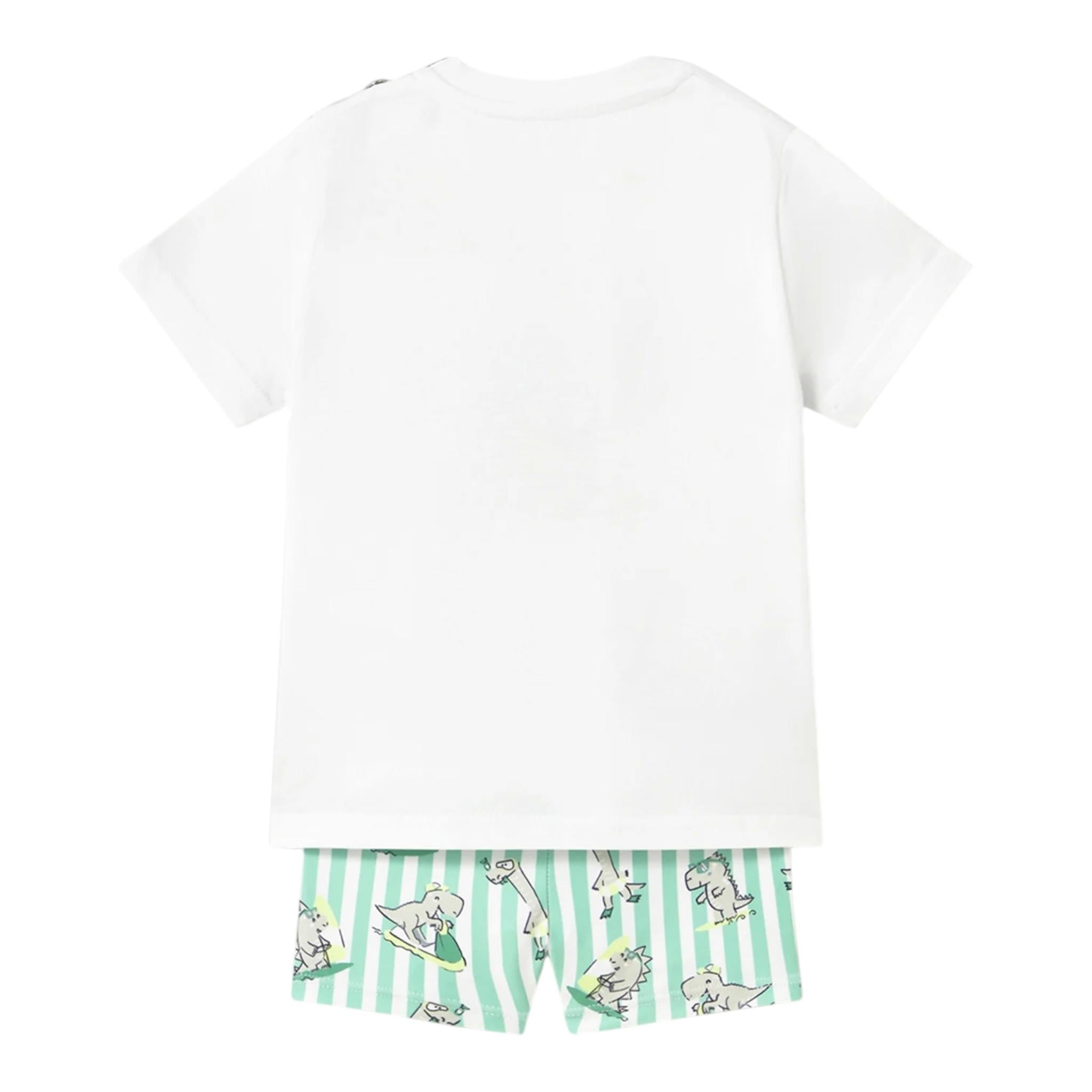 Mayoral Completo 2 Pezzi T-Shirt-Bermuda per Neonato 16488 BIANCO MAYORAL 
