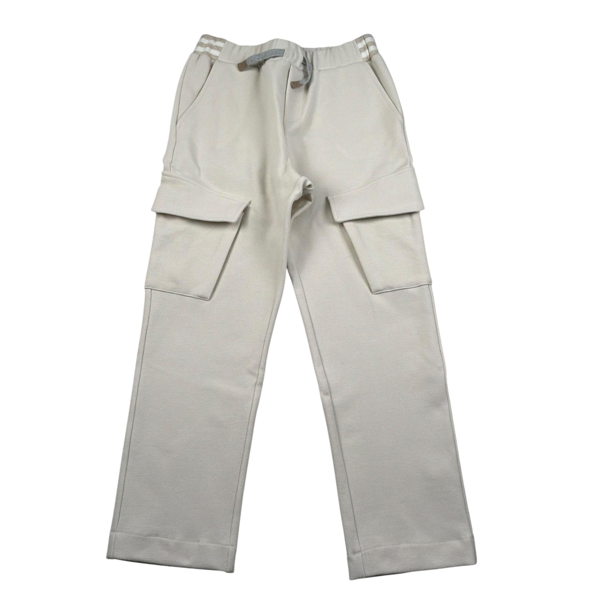 Eleventy Pantalone Tuta Tinta Unita con Elastic In Vita per Bambino EW6P40 PANNA ELEVENTY 
