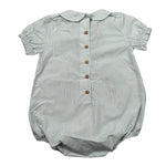 Wedoble Pagliaccetto Mezza Manica Fantasia A Righe per Neonato V2404716R BIANCO WEDOBLE 